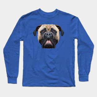 Bull Mastiff Low Poly Art Long Sleeve T-Shirt